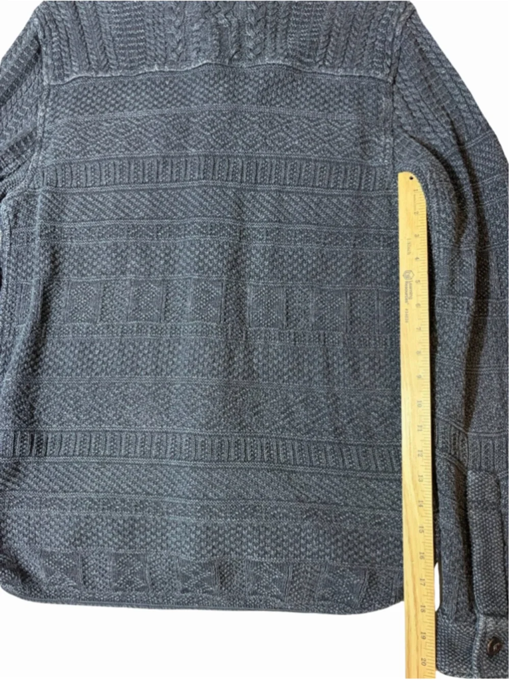 RRL Ralph Lauren Jacquard Julius Shirt Jacket Black Indigo Men’s M
